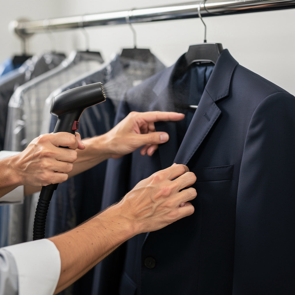 Hillcrest Cleaners professional dry cleaning process for garments in San Diego
